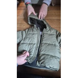 Manteau chaud kiabi kaki...