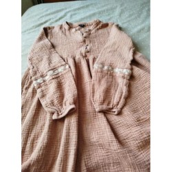 Robe rose poudrée d gaze...