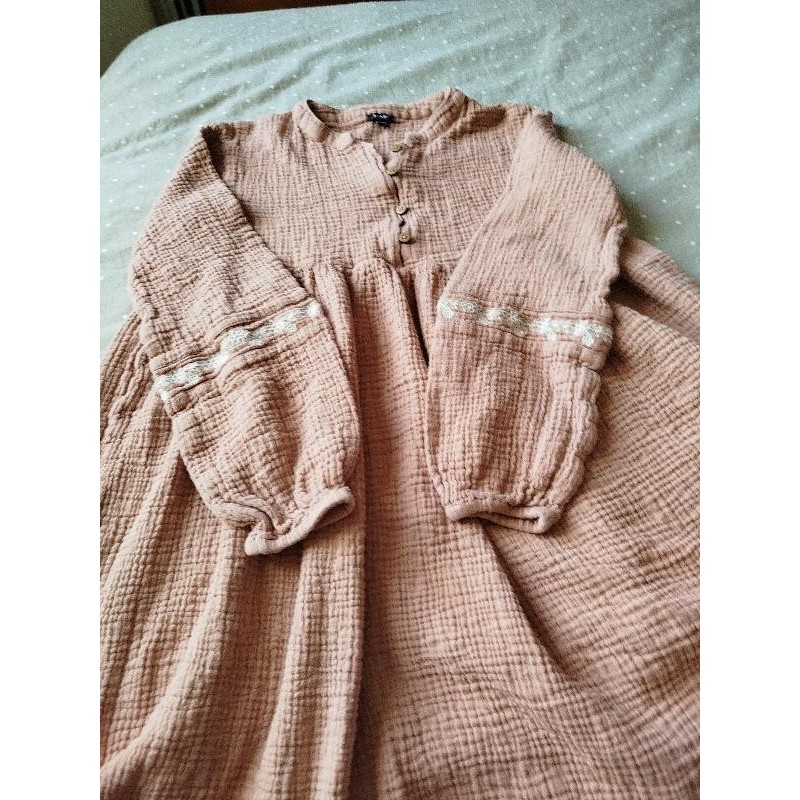 Robe rose poudrée d gaze TAILLE 12