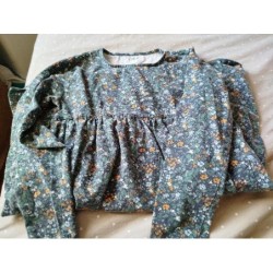 Robe jersey ML vert à...