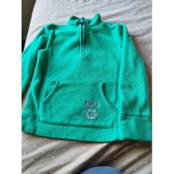 Sweat polaire vert TAILLE 6