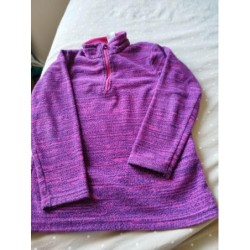 Polaire zippée violet et...