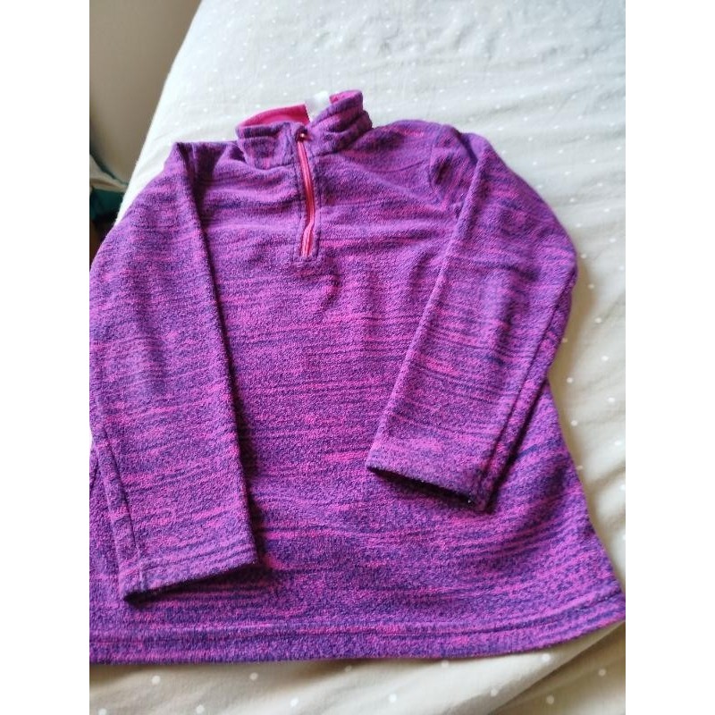 Polaire zippée violet et rose TAILLE 5