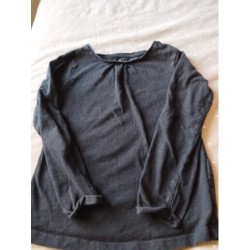 T-shirt ML col rond noir...