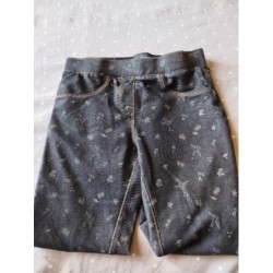 Jegging noir imprimé gris...