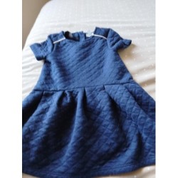 Robe marine liseré argenté...