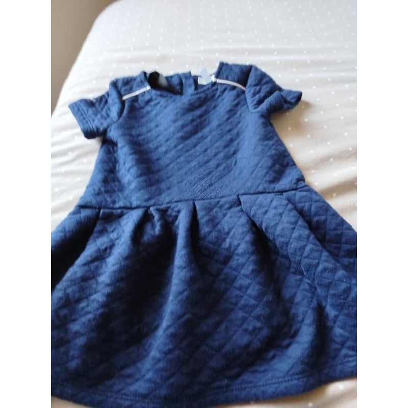 Robe marine liseré argenté  TAILLE 5