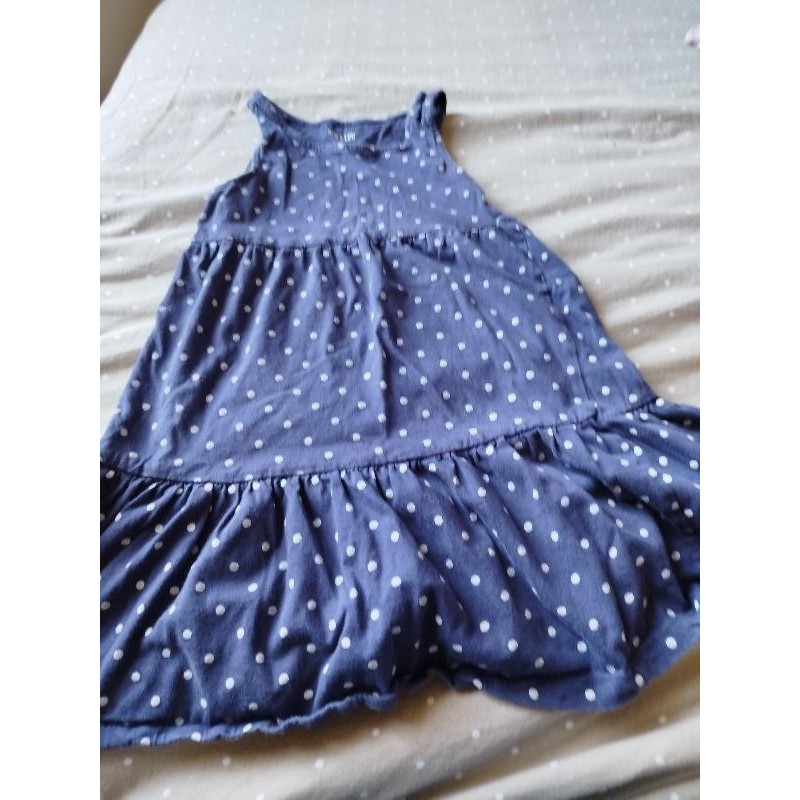 Robe jersey marine pois blanc TAILLE 3