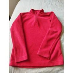 Polaire zippée rouge TAILLE 10