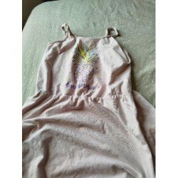 Robe jersey rose impr...