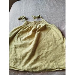 Top fine bretelles anis...