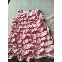 Débardeur rose à volants...