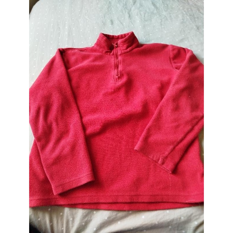 Polaire zippée rouge  TAILLE 12