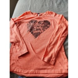 T-shirt ML orange fluo...