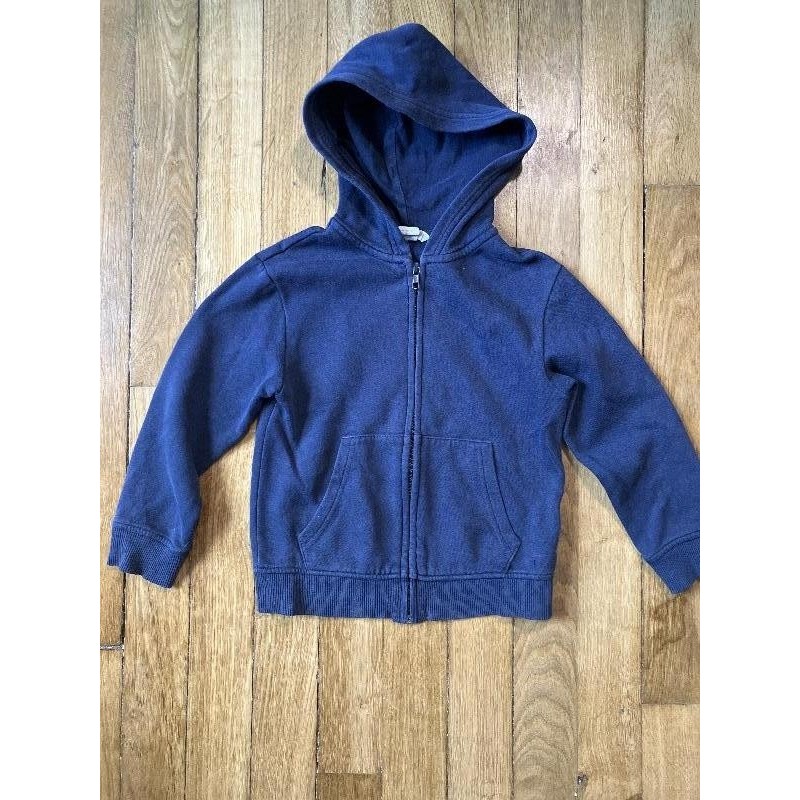 Sweat capuche bleu H&M 4-6 ans