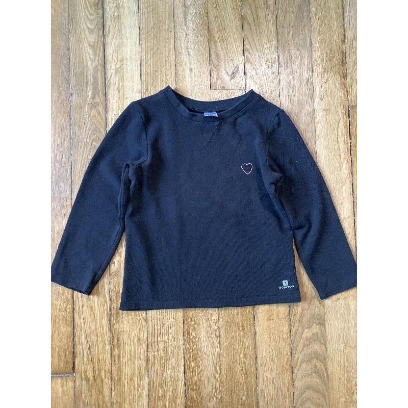 Polaire noire Domyos 5 ans