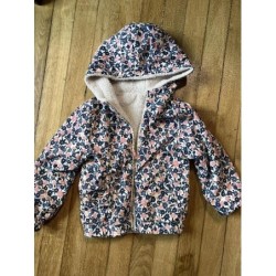 Veste réversible fleurs...