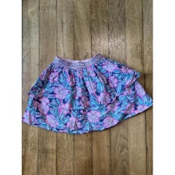 Jupe fleurs rose DPAM 5 ans