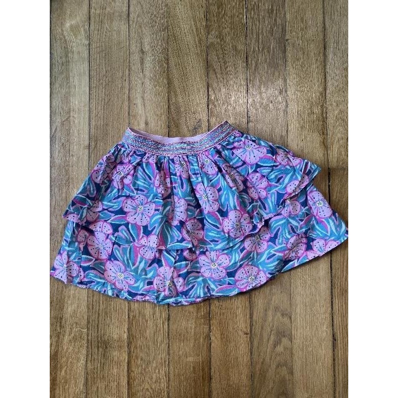 Jupe fleurs rose DPAM 5 ans