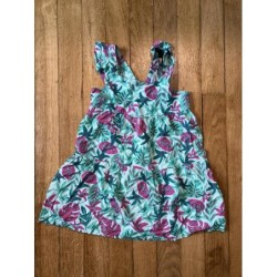 Robe verte feuilles DPAM 6ans