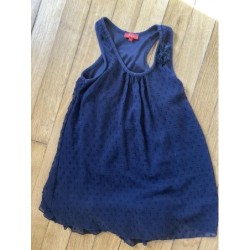 Robe bleu marine plumetis...