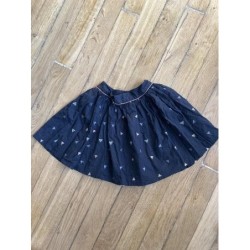 Jupe bleue triangles...