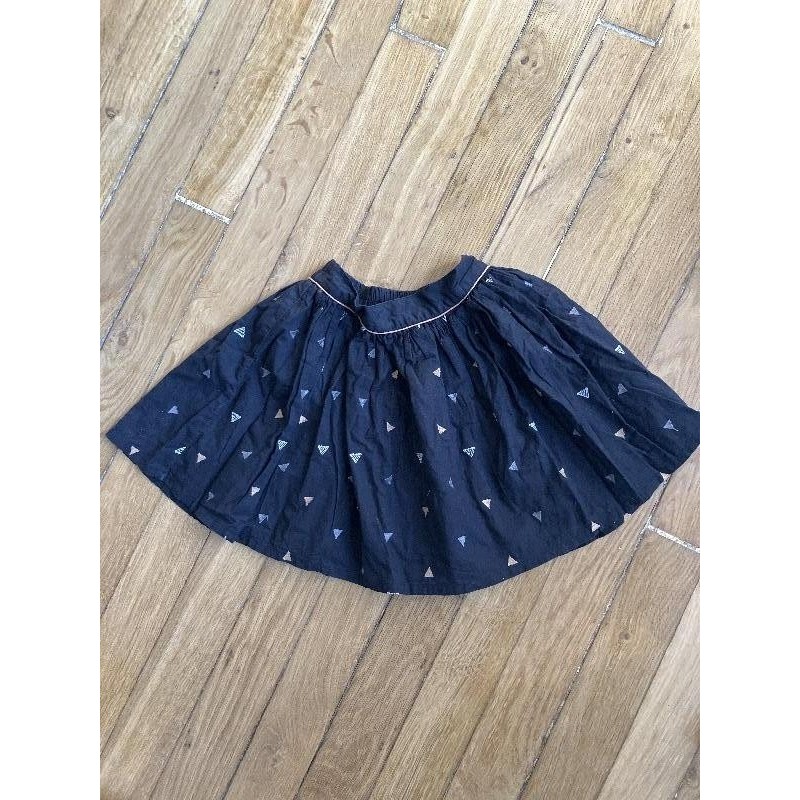 Jupe bleue triangles Monoprix 6ans