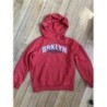 Sweat capuche rouge Gemo 10ans