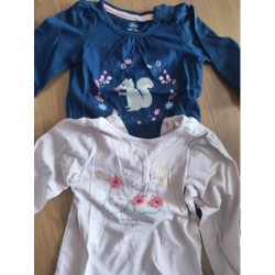 Lot tee shirt ml fille...