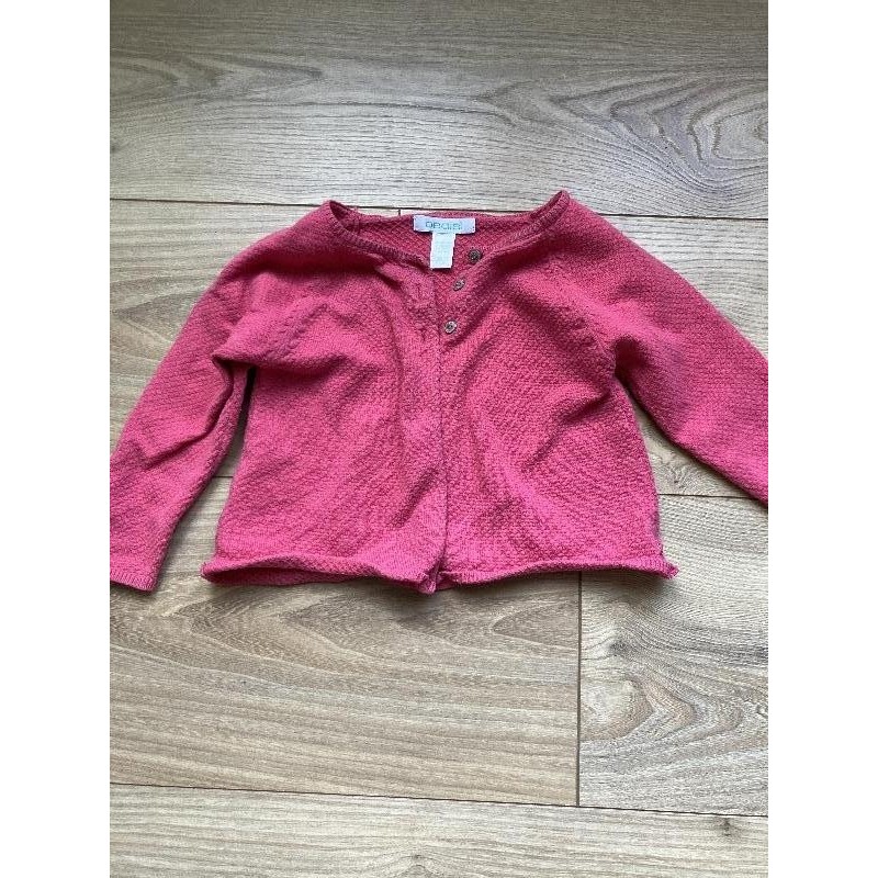 Gilet rose Obaibi 12m