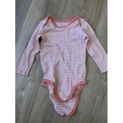 Body rayé rose Lupilu 85-92cm