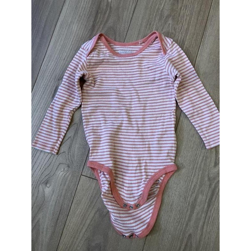 Body rayé rose Lupilu 85-92cm