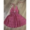 Robe rose volants 2ans