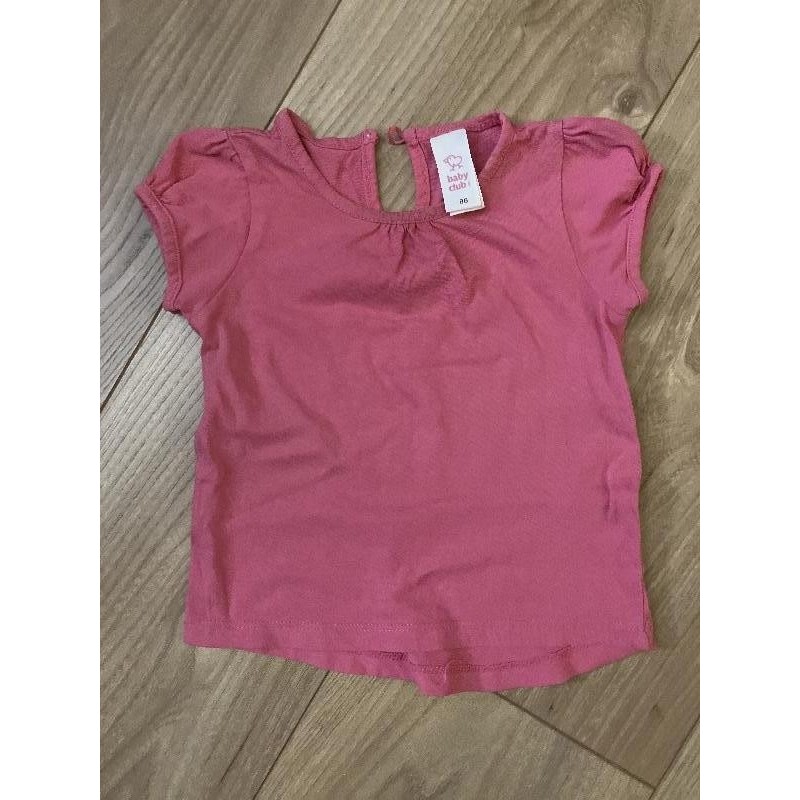 T-shirt rose baby club 24m 86c