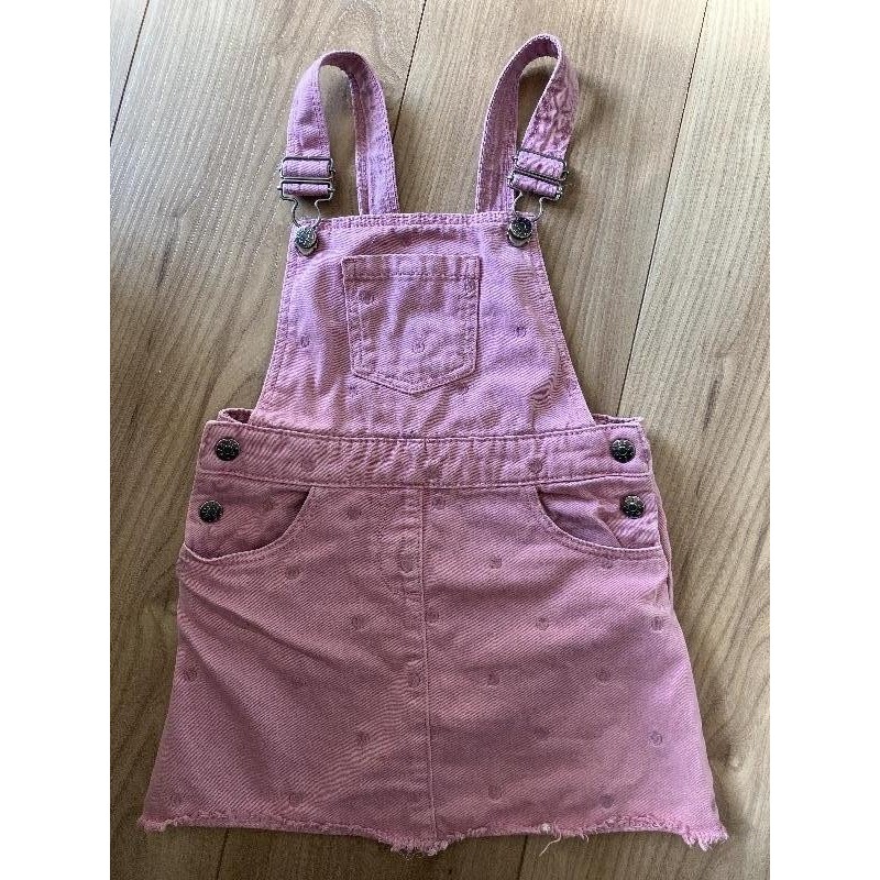 Jupe salopette rose DPAM 4ans