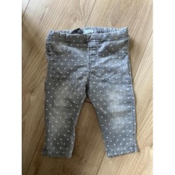 Jean gris pois Obaibi 12m