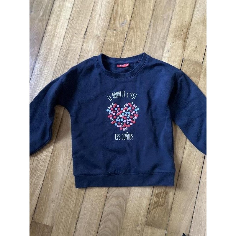 Sweat bleu cœur Tissaia 6a