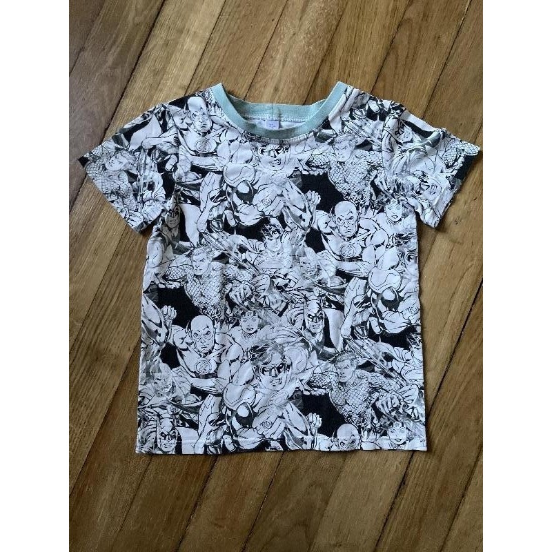 T-shirt héros blanc/noir 8a