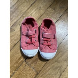 Chaussures rose toile 25