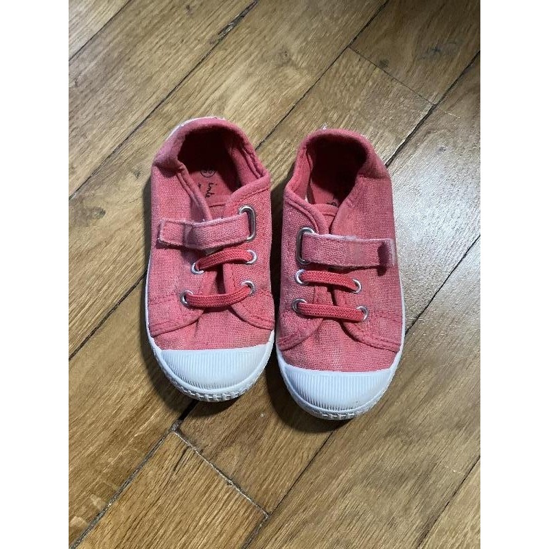 Chaussures rose toile 25