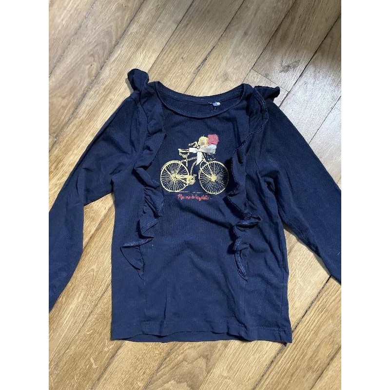 T-shirt bleu vélo orchestra 5a