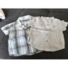 Lot 2 chemises MC TAILLE 6 mois