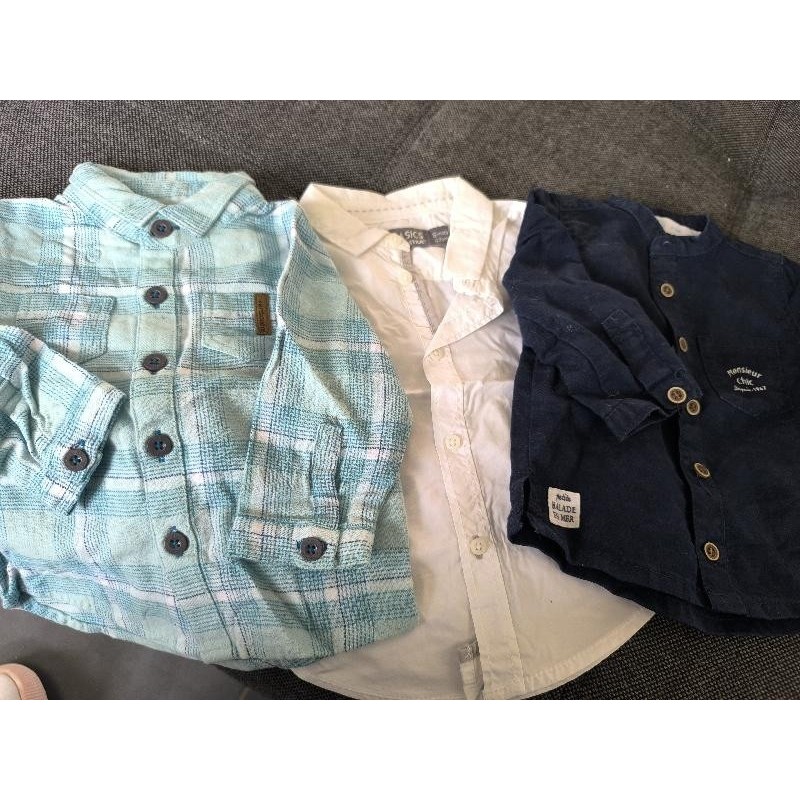 Lot 3 chemises ML TAILLE 6 mois