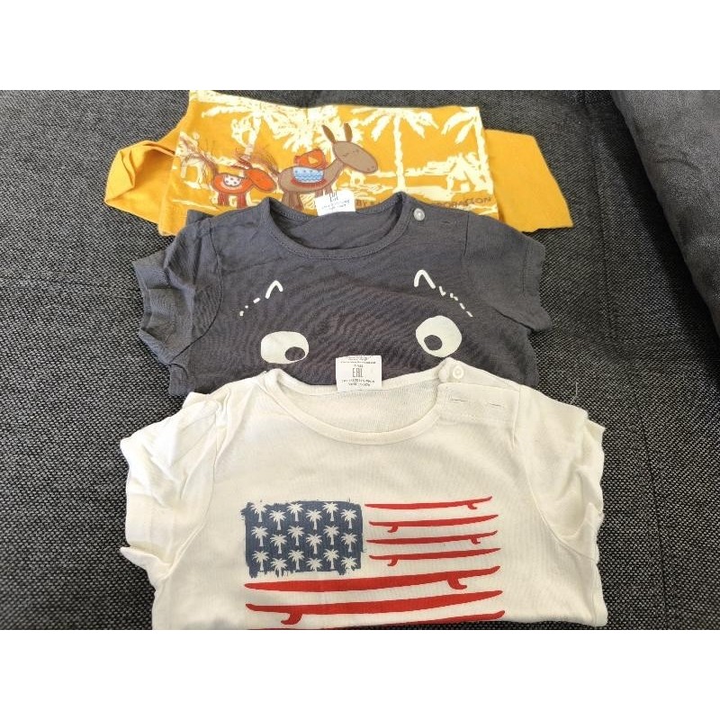 Lot 3 t-shirt MC TAILLE 6 mois