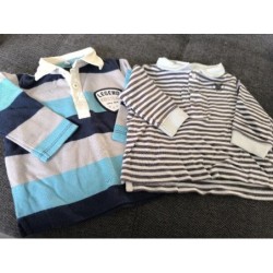 Lot 2 polos ML TAILLE 6 mois