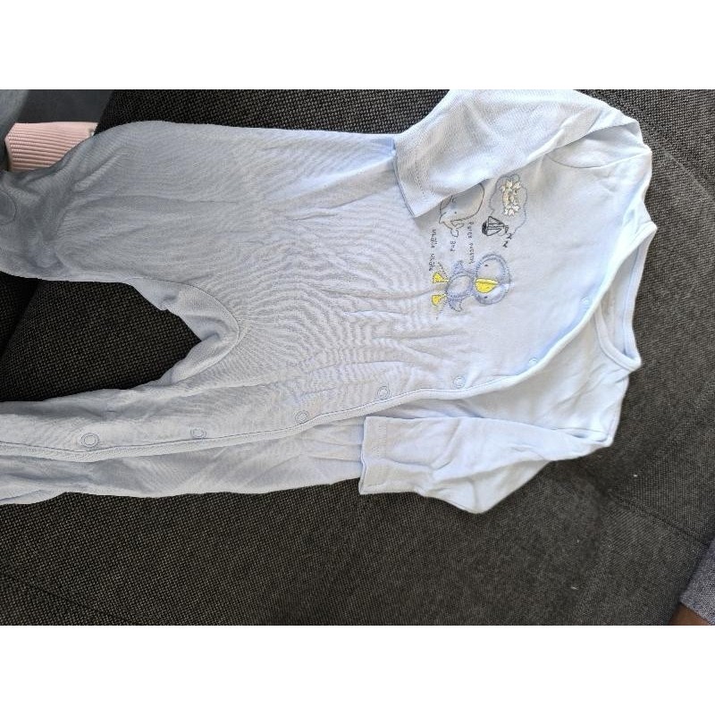 Pyjama fin bleu ciel TAILLE 6 mois