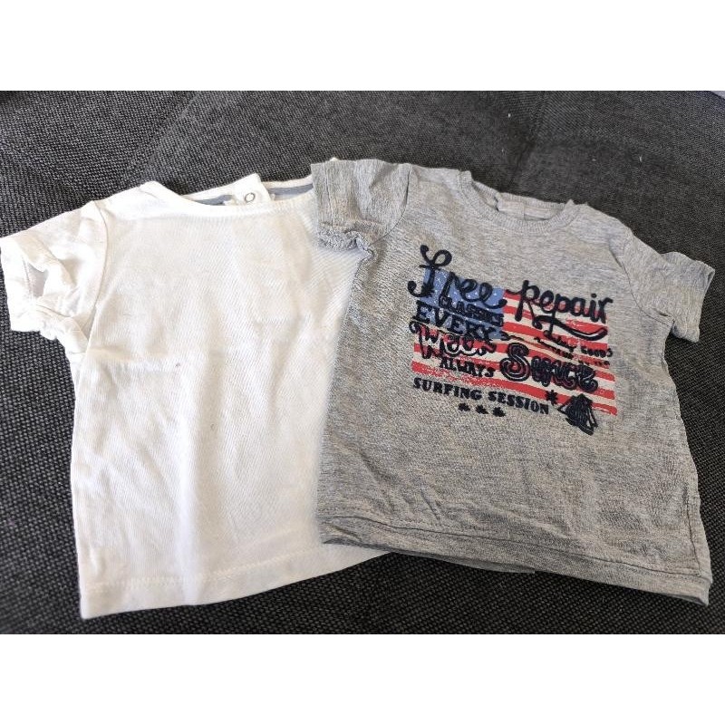 Lot 2 t-shirt MC TAILLE 3 mois