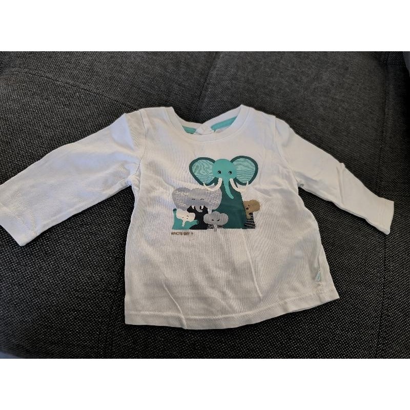 T-shirt ML blanc TAILLE 1 mois