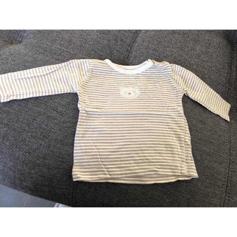 T-shirt ML rayé  TAILLE 1 mois