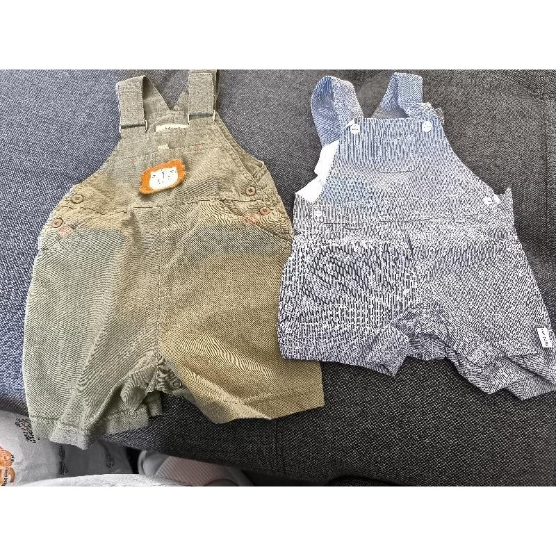 Lot 2 salopettes courtes TAILLE 6 mois